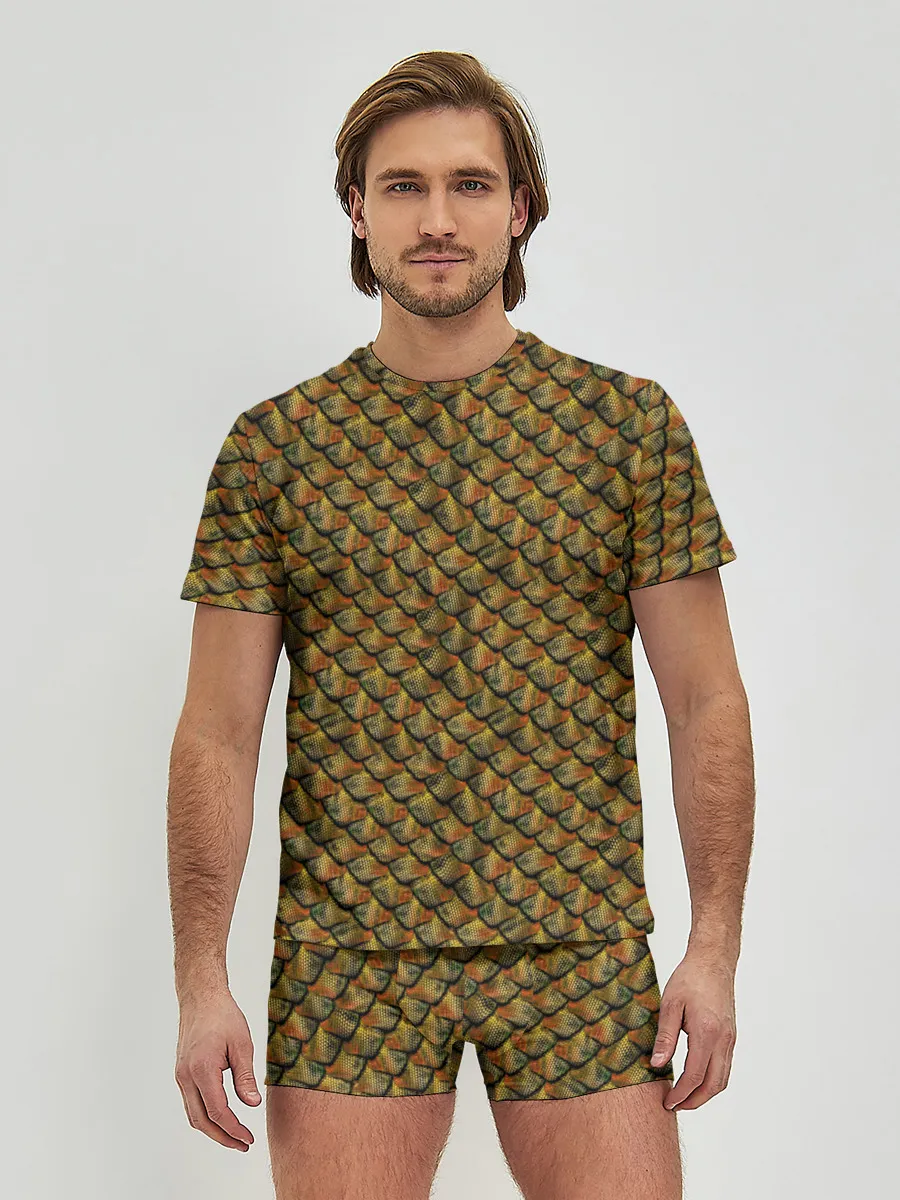 Мужские трусы с футболкой / Reptile Scales