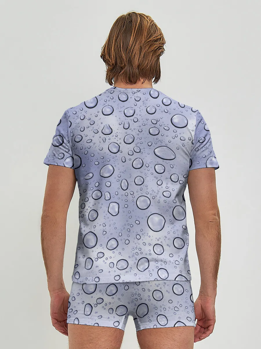 Мужские трусы с футболкой / Капли на Стекле