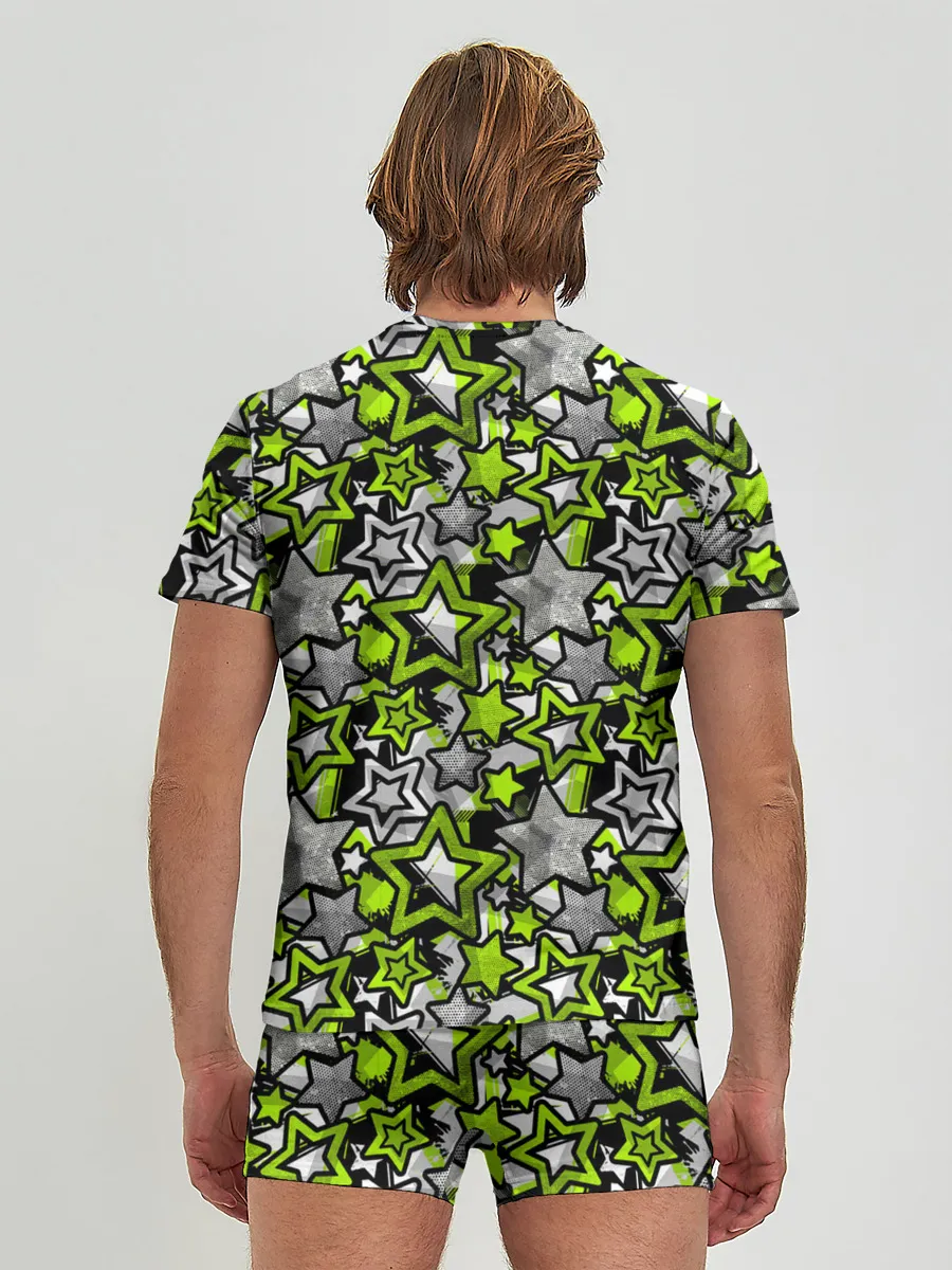 Мужские трусы с футболкой / 3D звездочки