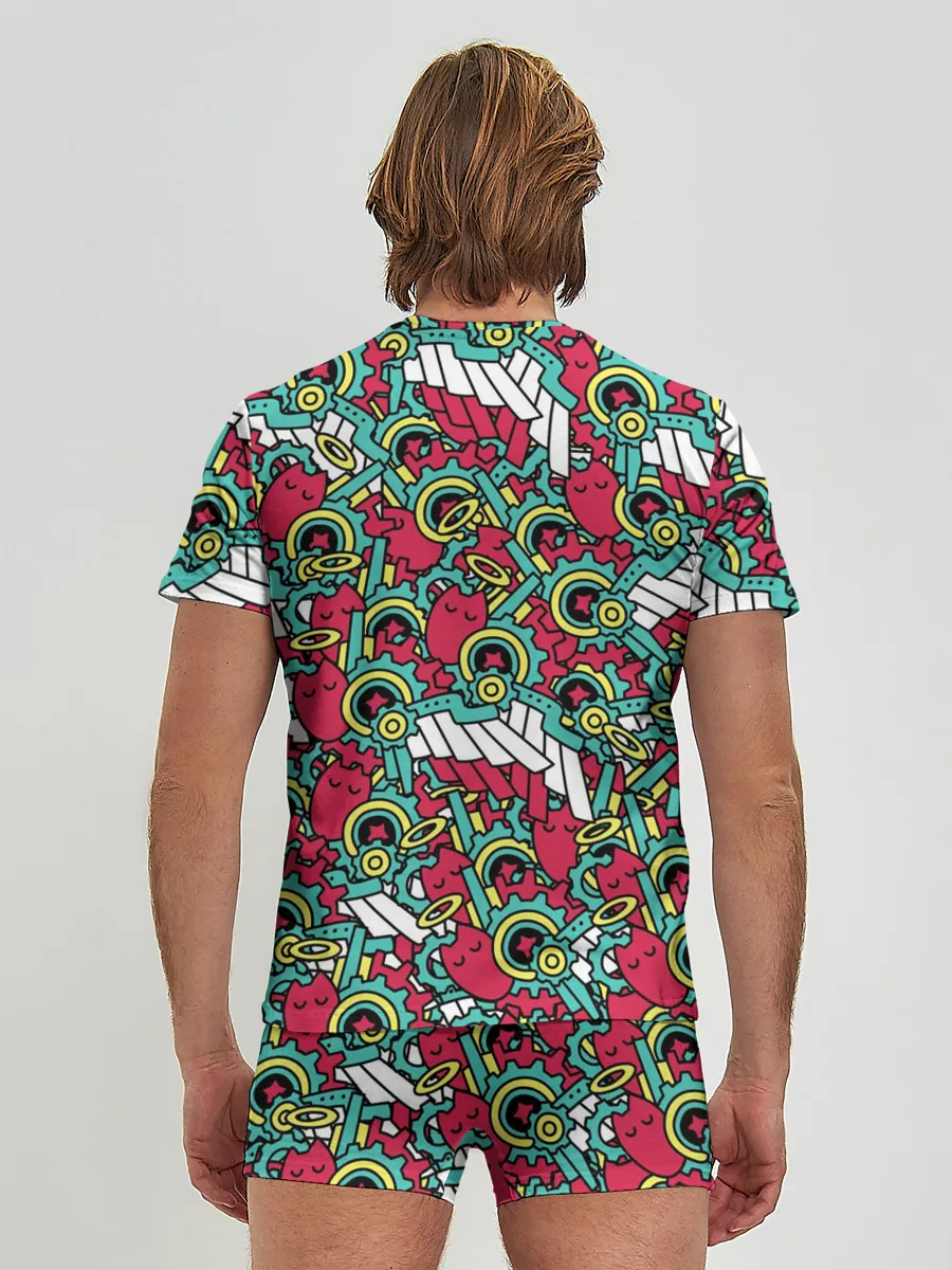 Мужские трусы с футболкой / РЭКИ КЯН ПАТТЕРН | SK8