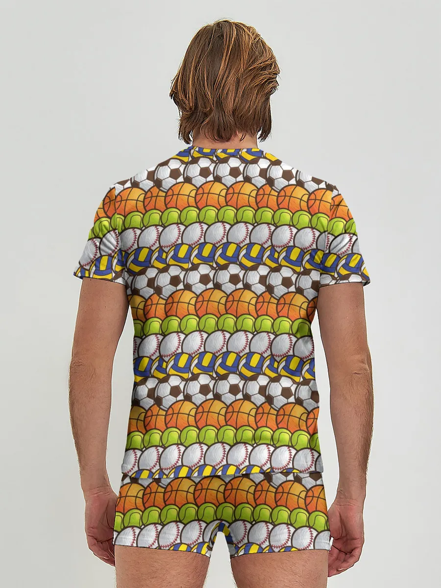 Мужские трусы с футболкой / Спорт с мячом