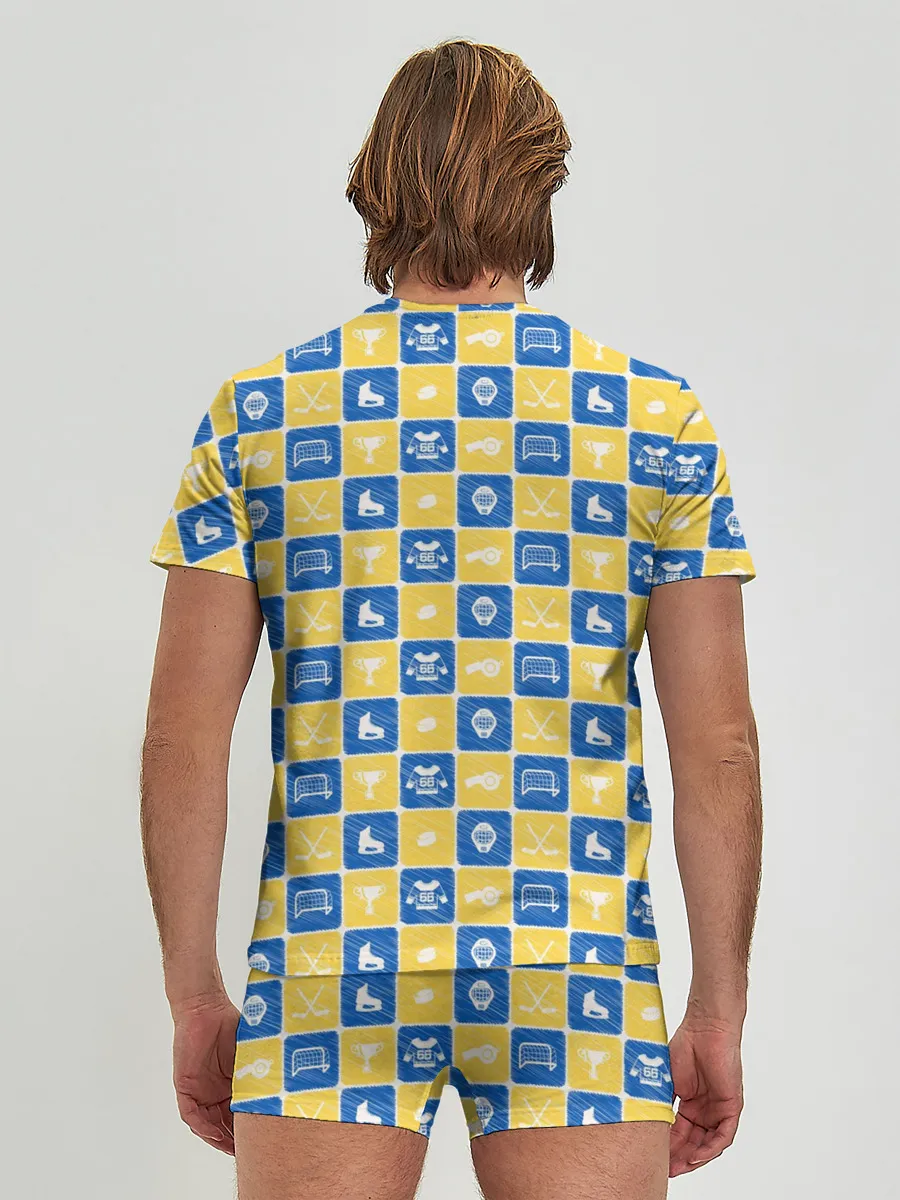 Мужские трусы с футболкой / Хоккей