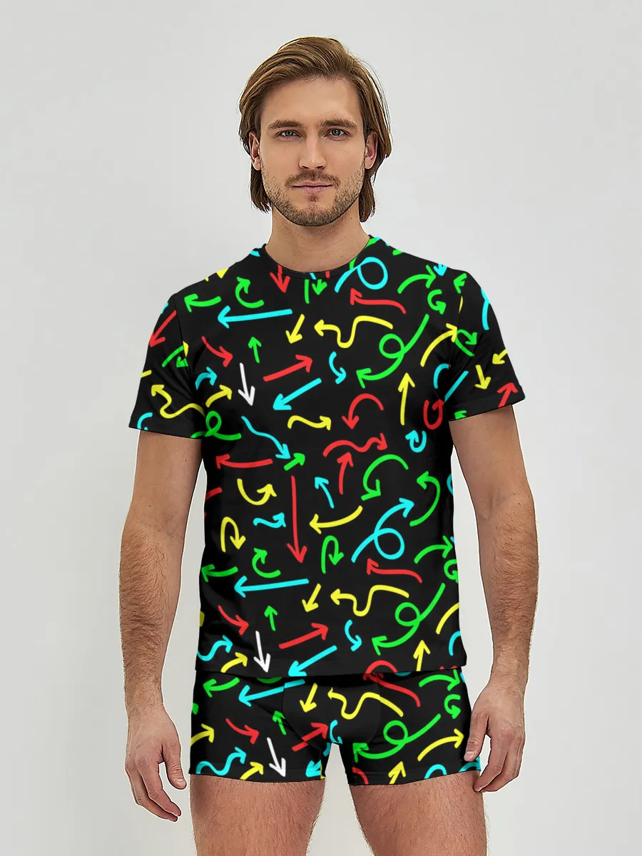 Мужские трусы с футболкой / Стрелочки