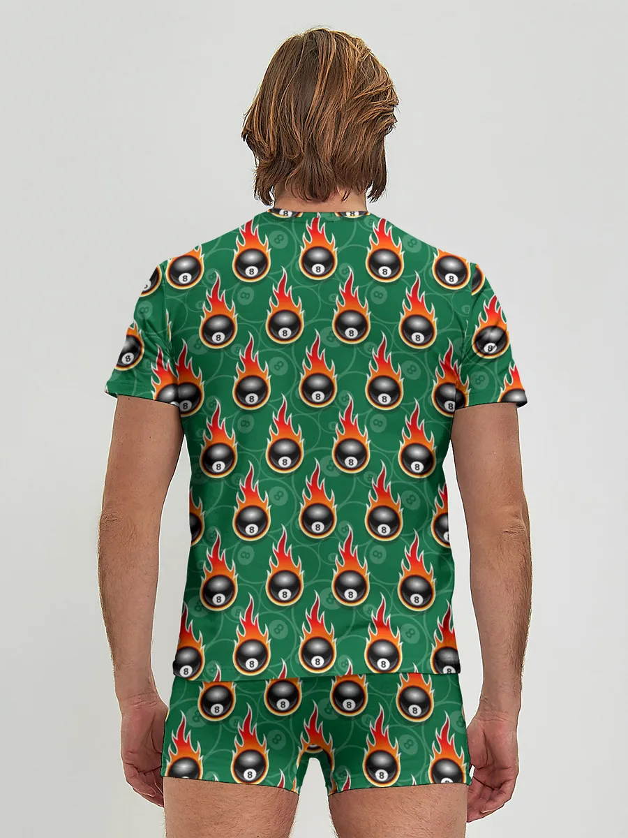 Мужские трусы с футболкой / бильярд-восьмёрка