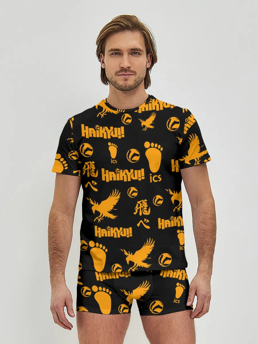 Мужские трусы с футболкой / Haikyu!! | ВОЛЕЙБОЛ!! элементы