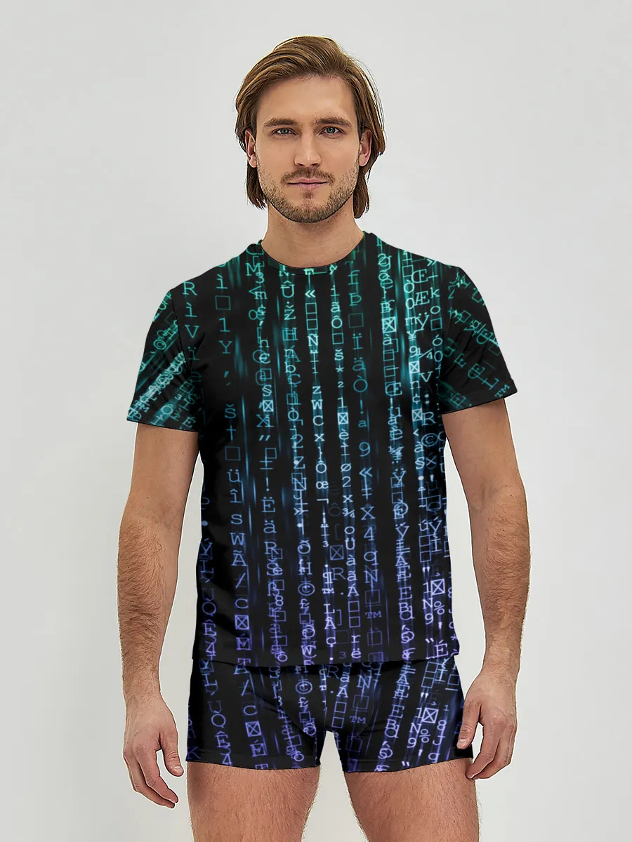Мужские трусы с футболкой / Матрица 3D