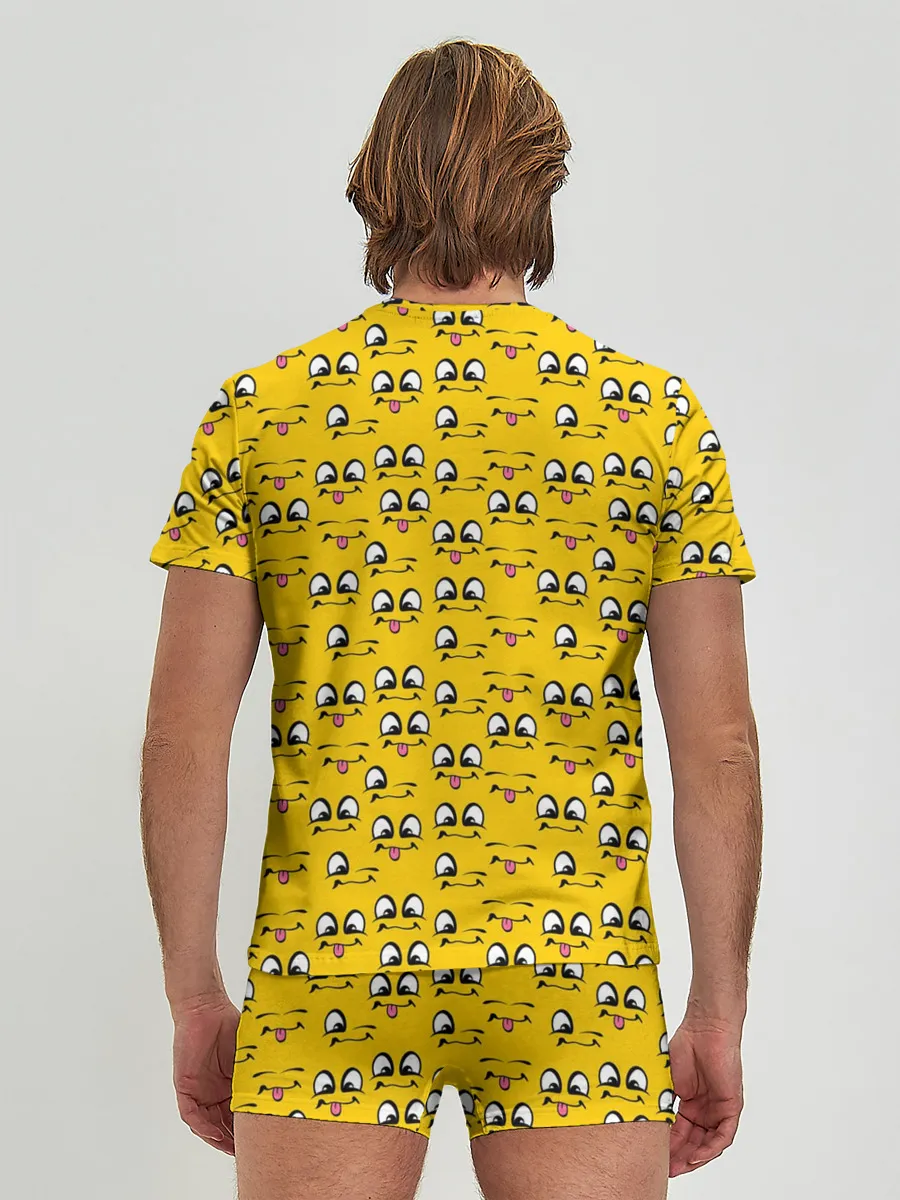 Мужские трусы с футболкой / Рожицы