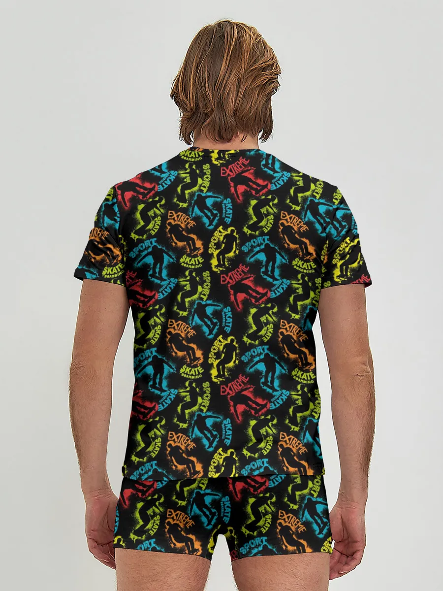 Мужские трусы с футболкой / Скейтборд