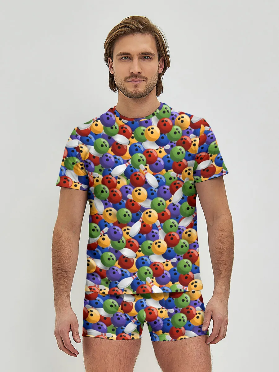 Мужские трусы с футболкой / Боулинг