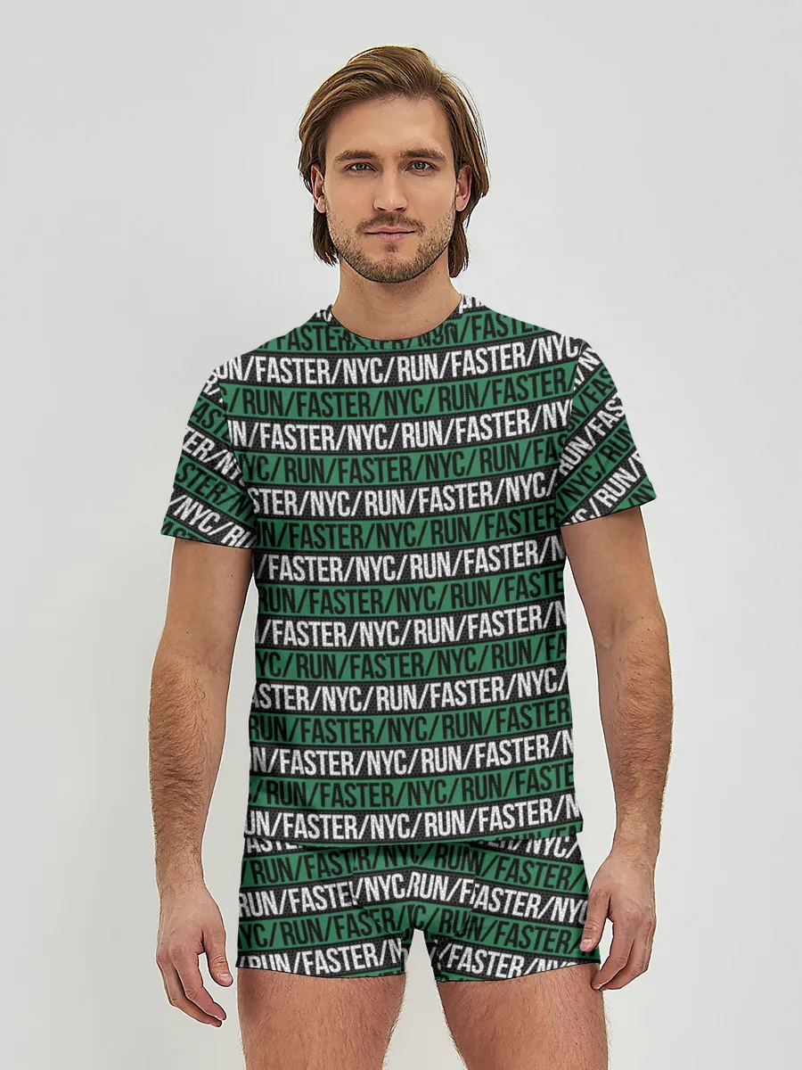 Мужские трусы с футболкой / RUN/FASTER