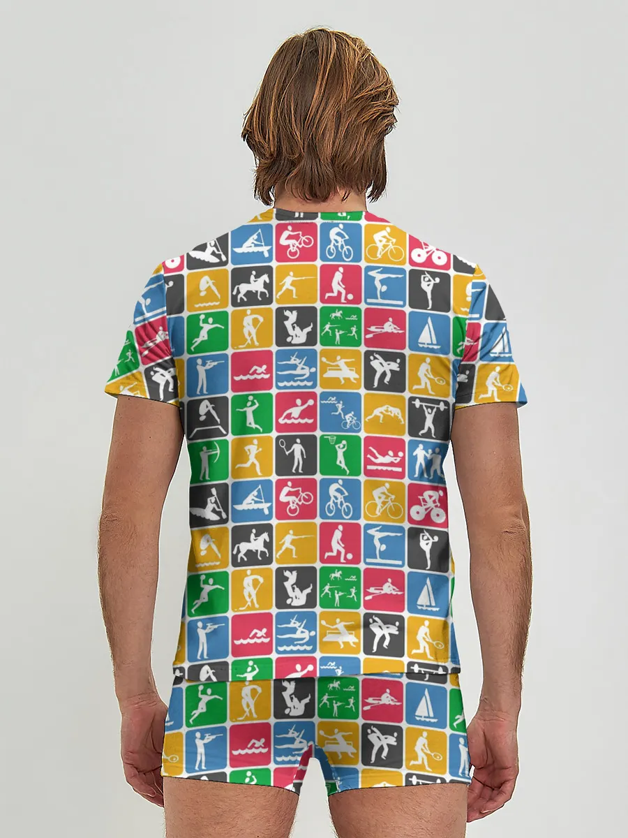 Мужские трусы с футболкой / СПОРТ