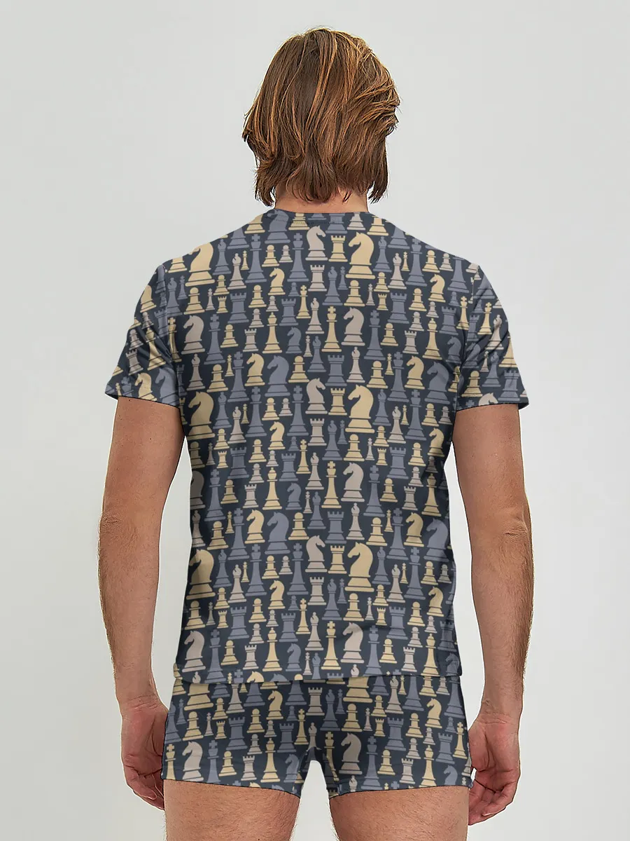 Мужские трусы с футболкой / Шахматист