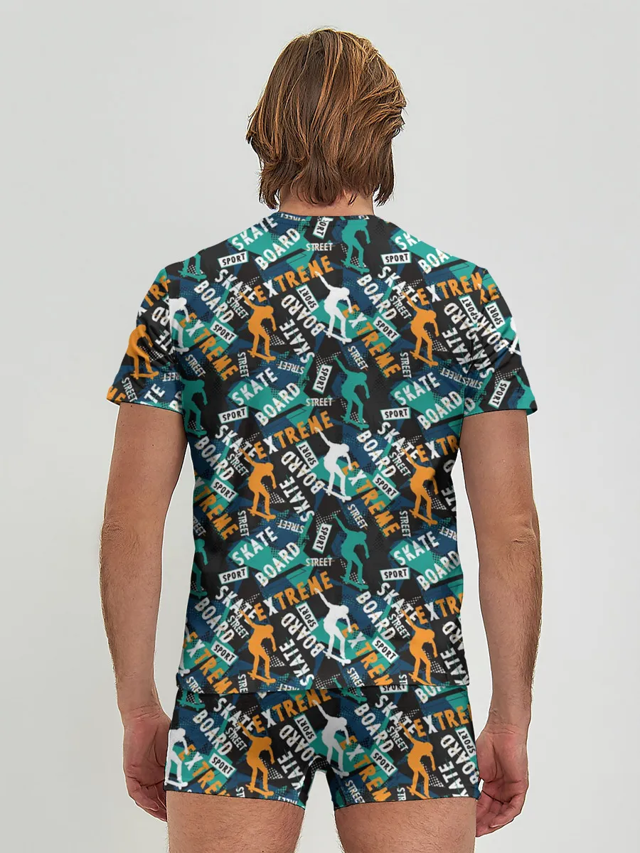 Мужские трусы с футболкой / SKATEBOARD