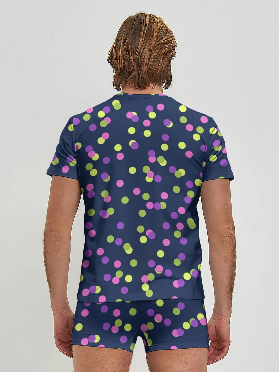 Мужские трусы с футболкой / Абстракция-3. Горох