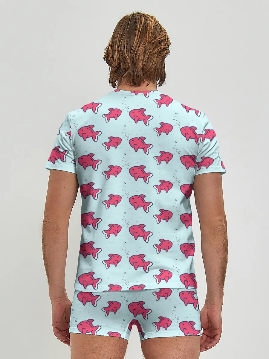 Мужские трусы с футболкой / Рыбки