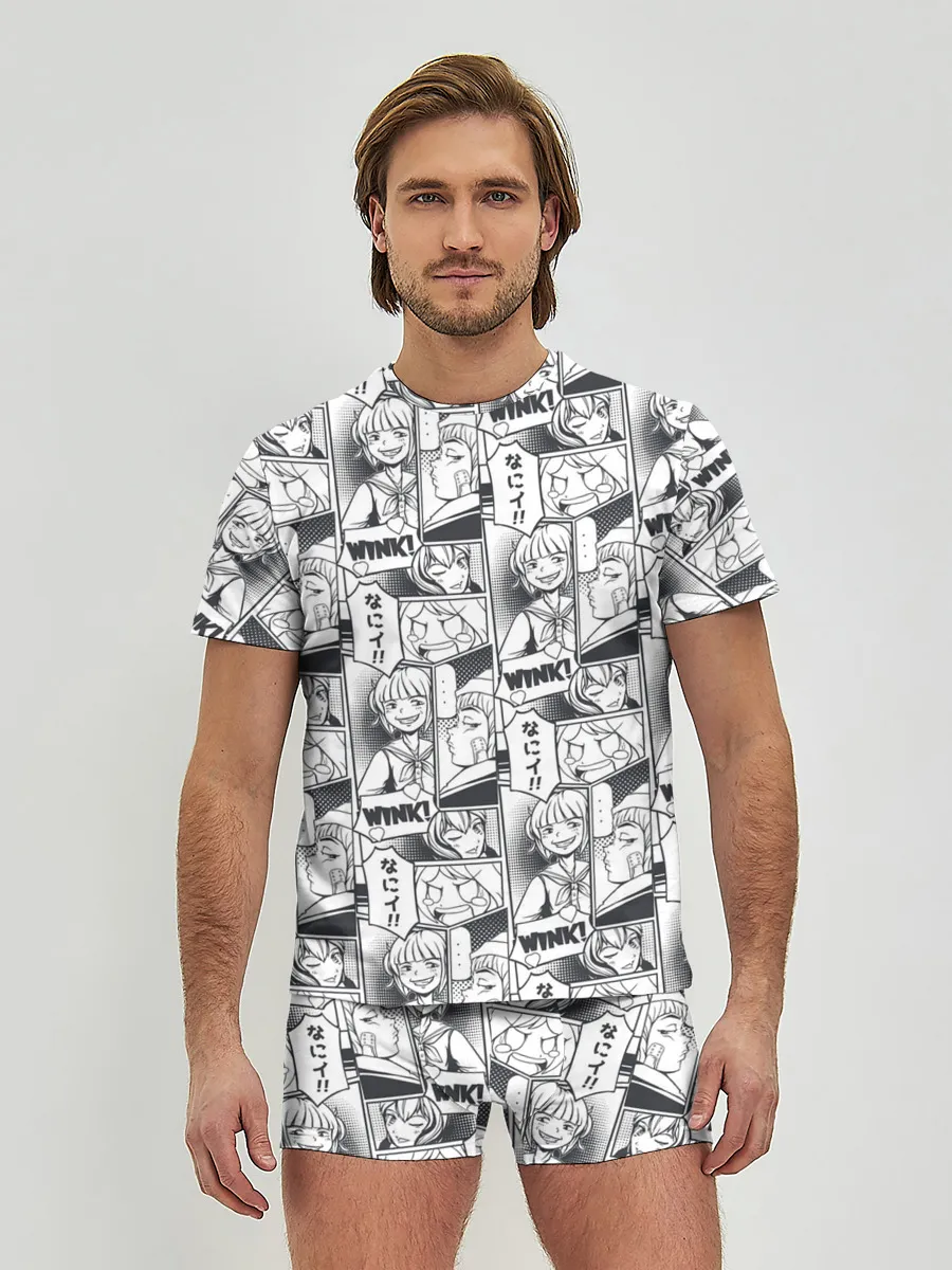 Мужские трусы с футболкой / Манга