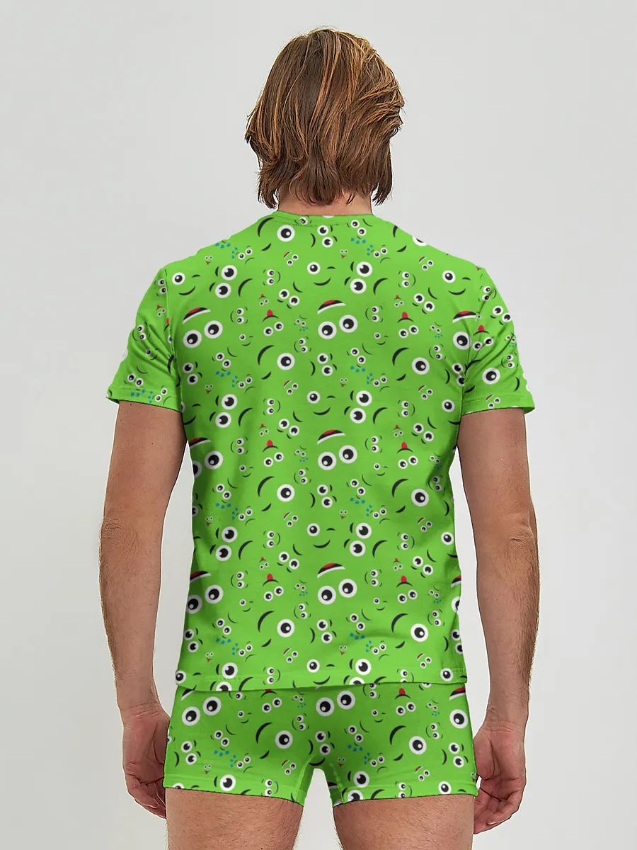 Мужские трусы с футболкой / Мультяшные Лица