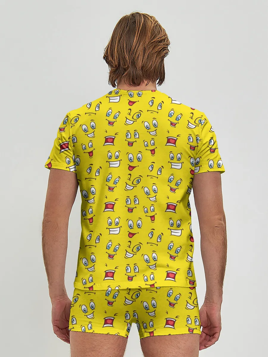 Мужские трусы с футболкой / Забавные Лица