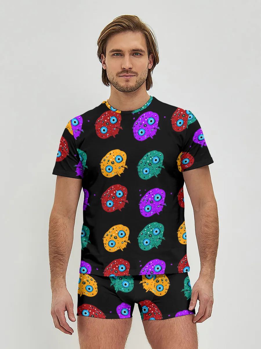 Мужские трусы с футболкой / Нашествие инопланетян-ктулху