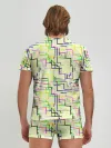 Мужские трусы с футболкой / Geometric Color