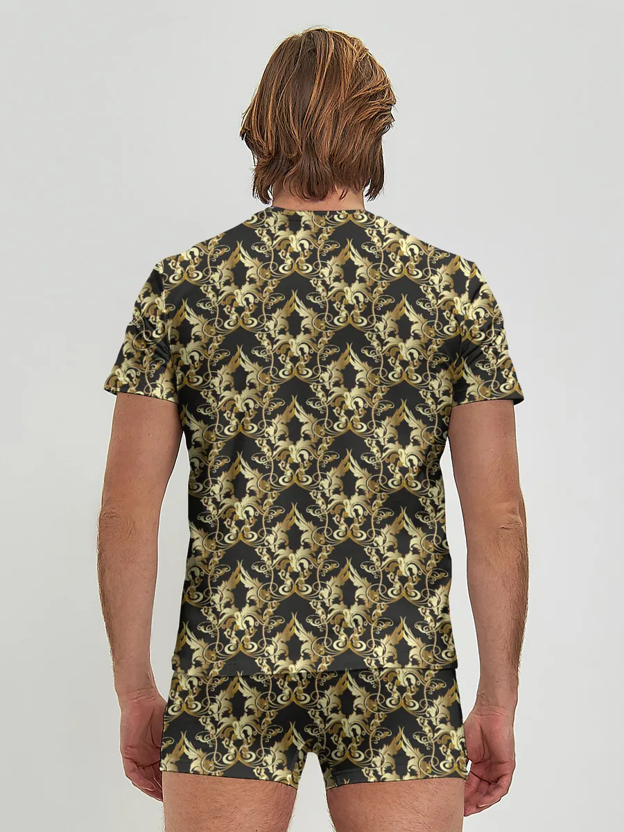 Мужские трусы с футболкой / классические узоры