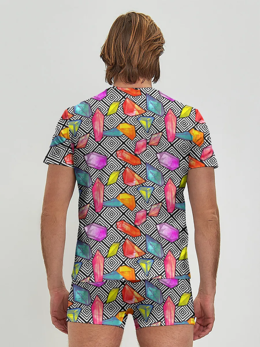 Мужские трусы с футболкой / Кристаллы