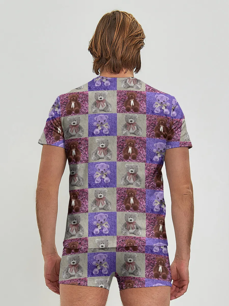 Мужские трусы с футболкой / Медведи на ковре