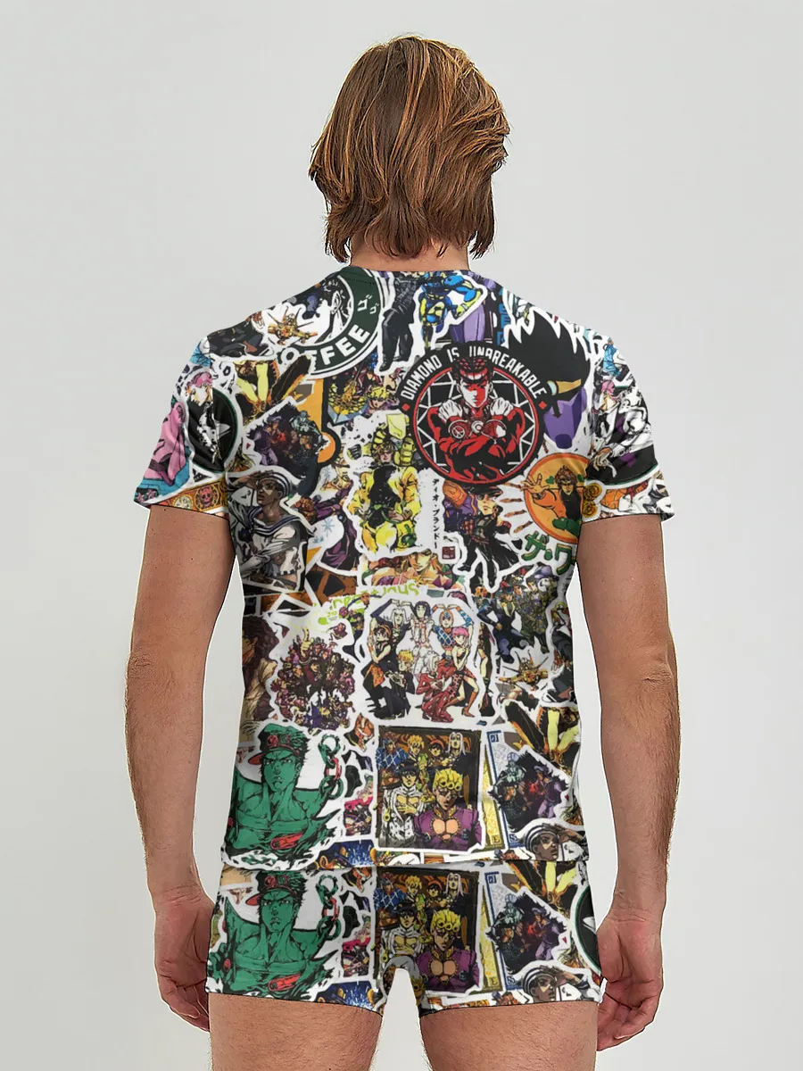 Мужские трусы с футболкой / JoJo’s Sticker Bombing