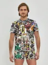 Мужские трусы с футболкой / JoJo’s Sticker Bombing