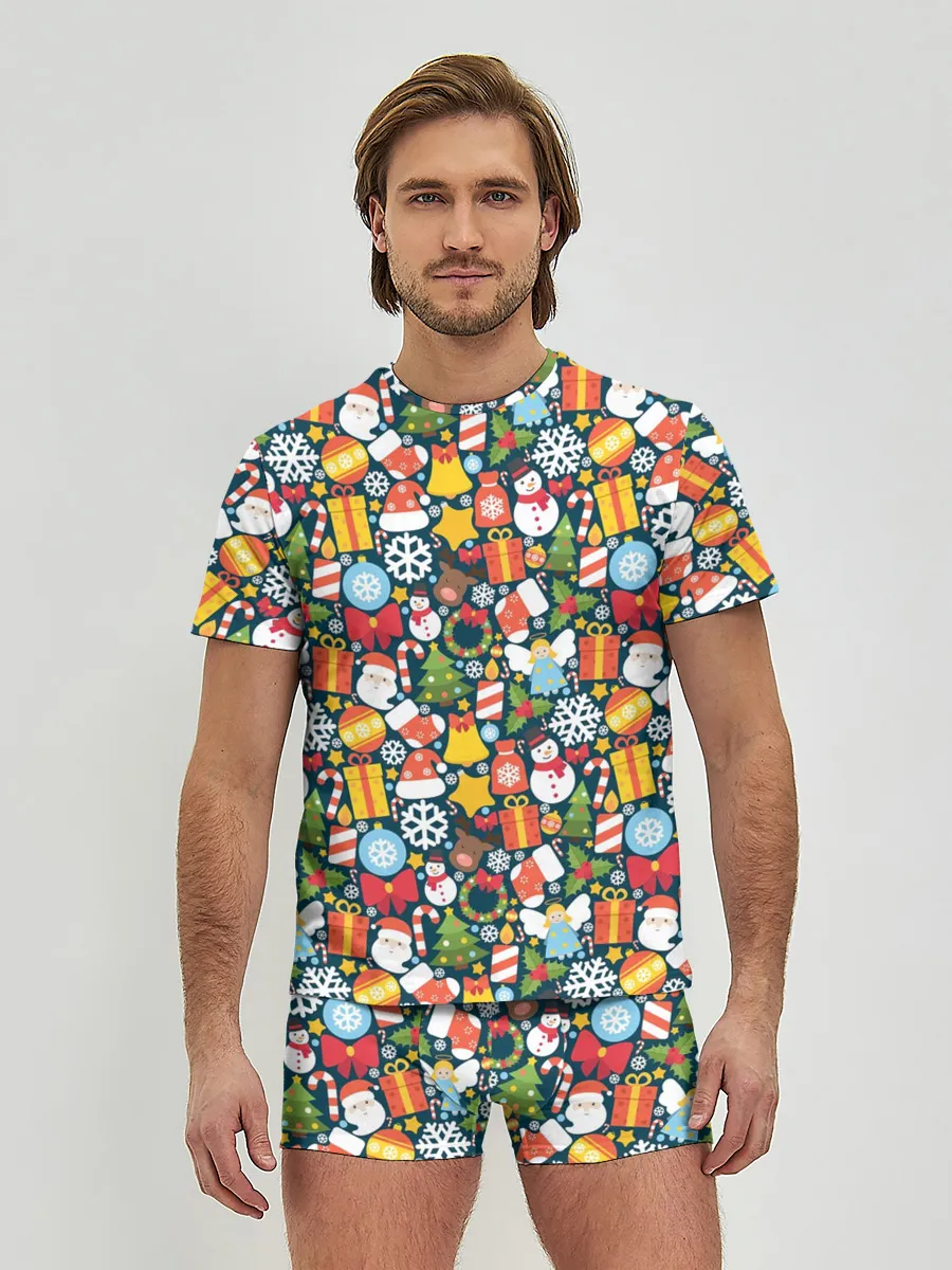 Мужские трусы с футболкой / Новый Год