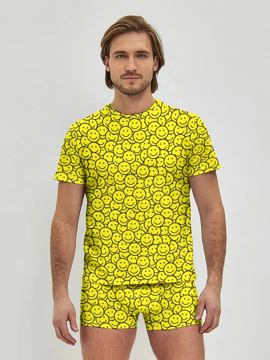 Мужские трусы с футболкой / Смайлики