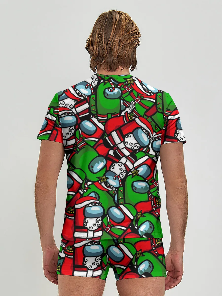 Мужские трусы с футболкой / НОВОГОДНИЙ AMONG US