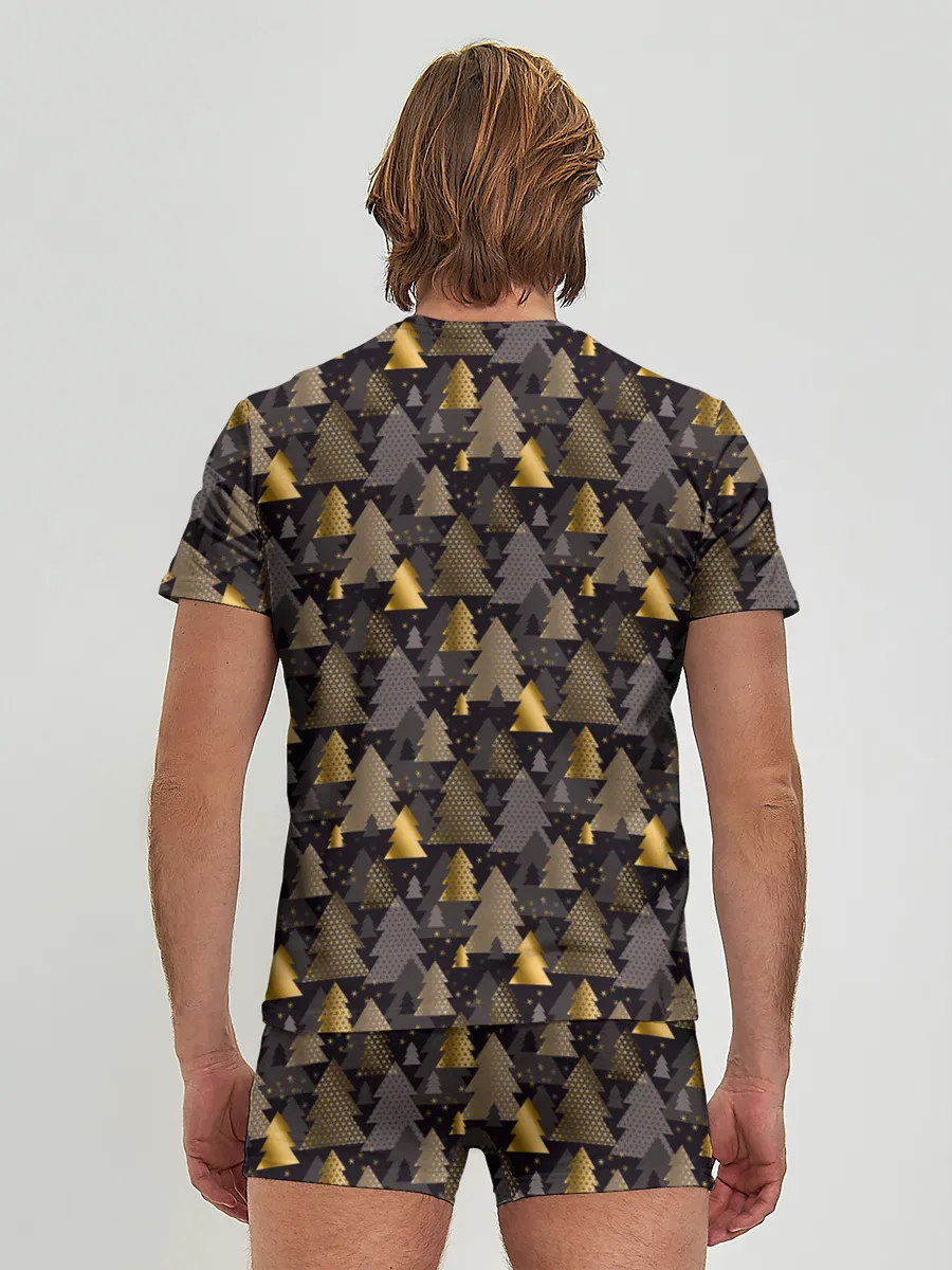 Мужские трусы с футболкой / Ёлочки