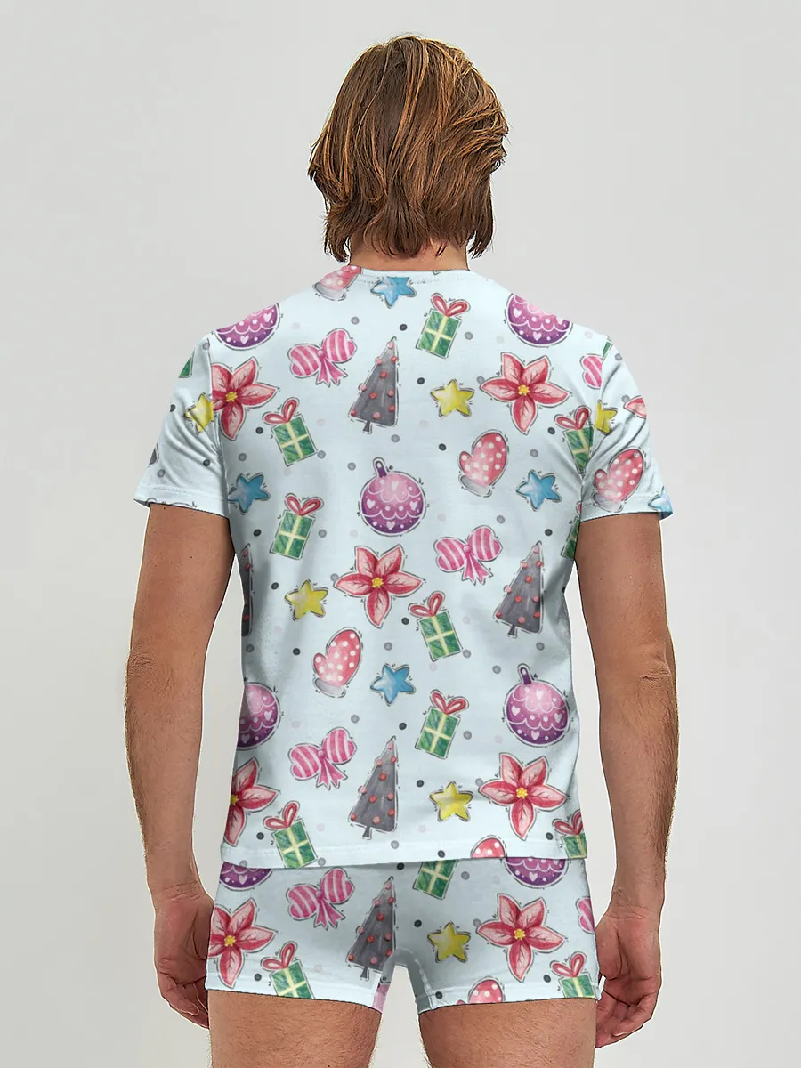 Мужские трусы с футболкой / новогодние игрушки