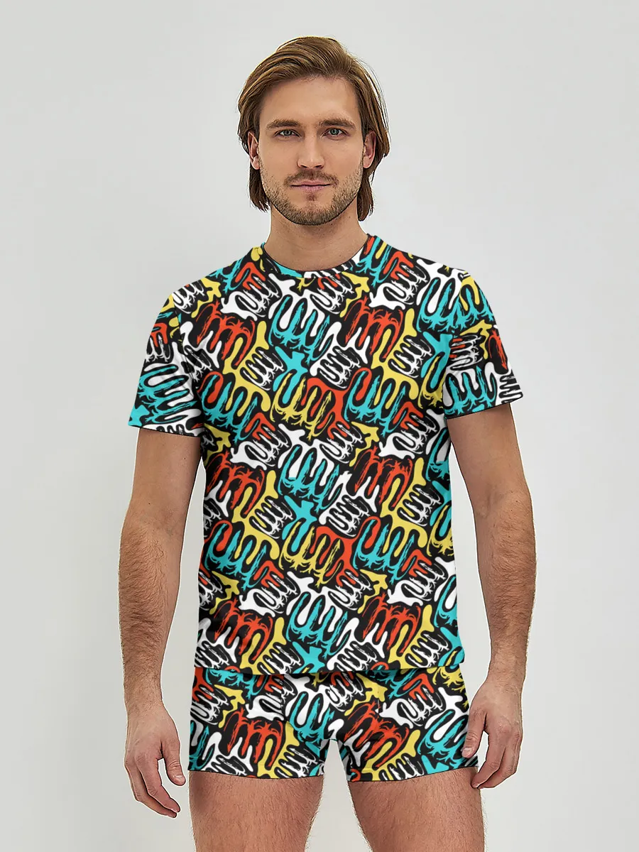 Мужские трусы с футболкой / граффити