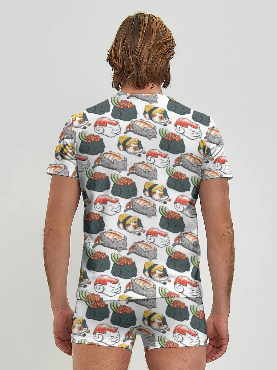 Мужские трусы с футболкой / Котики | Суши