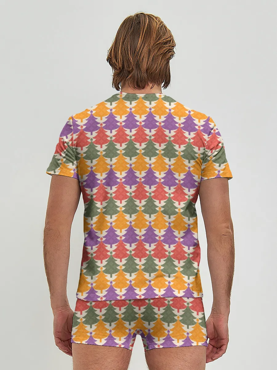 Мужские трусы с футболкой / Ёлочки