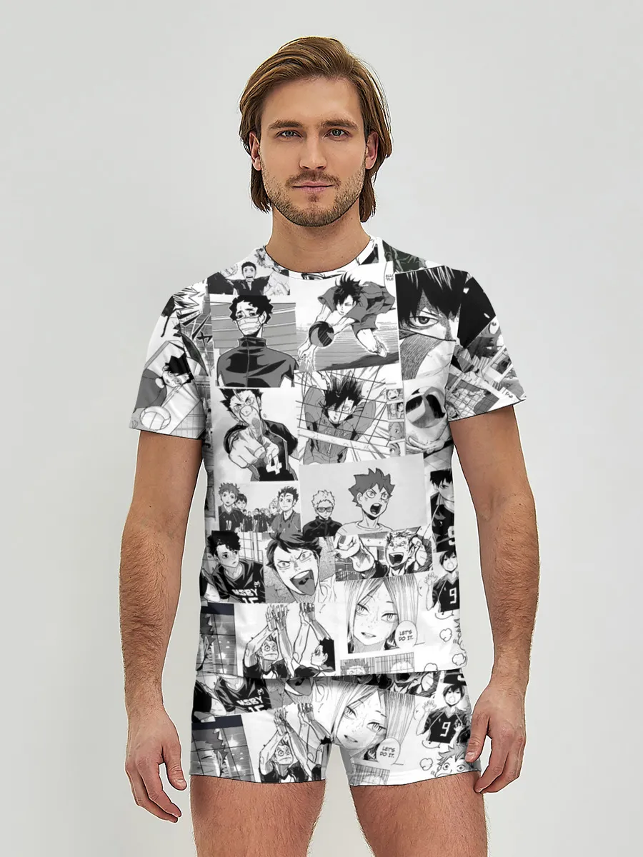 Мужские трусы с футболкой / Haikyu pattern