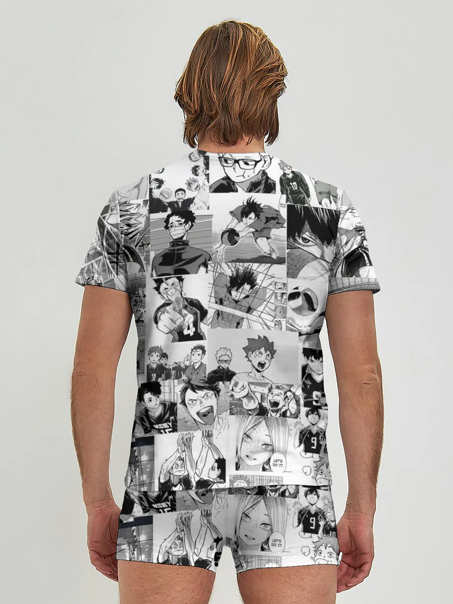 Мужские трусы с футболкой / Haikyu pattern