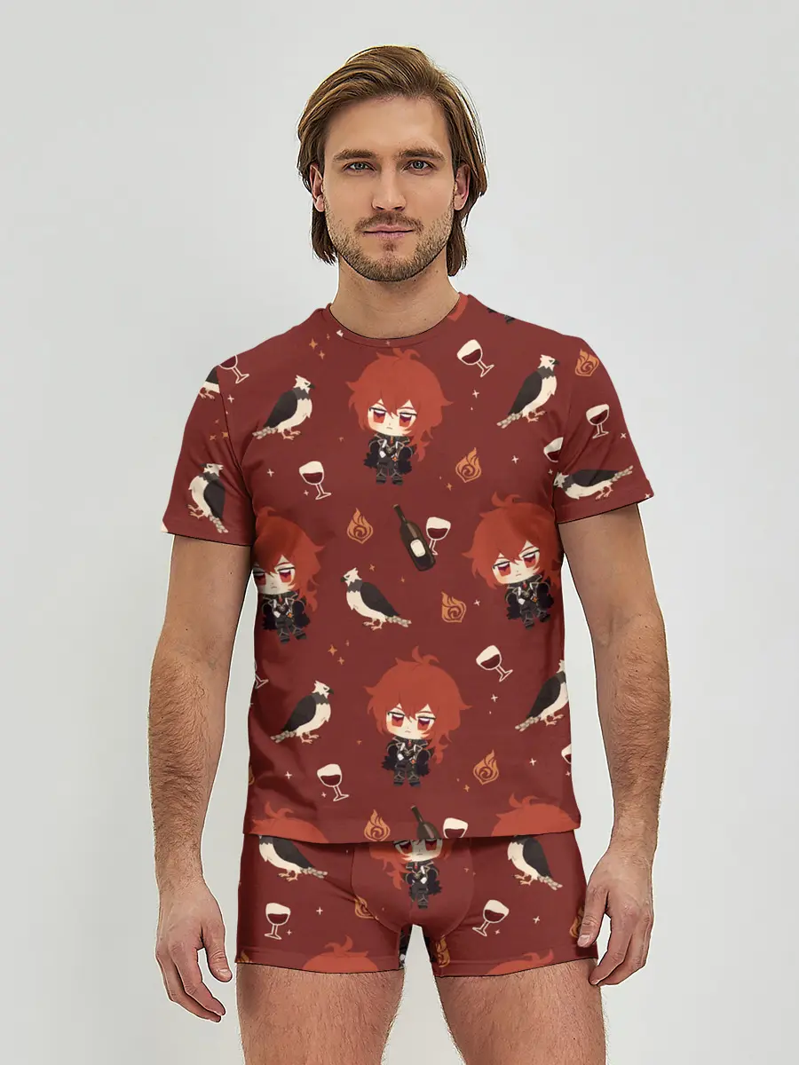 Мужские трусы с футболкой / Genshin Impact