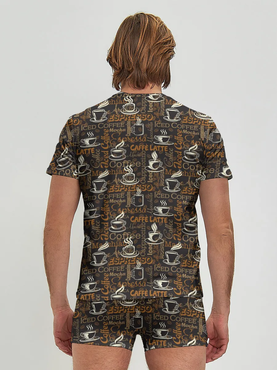 Мужские трусы с футболкой / Coffee
