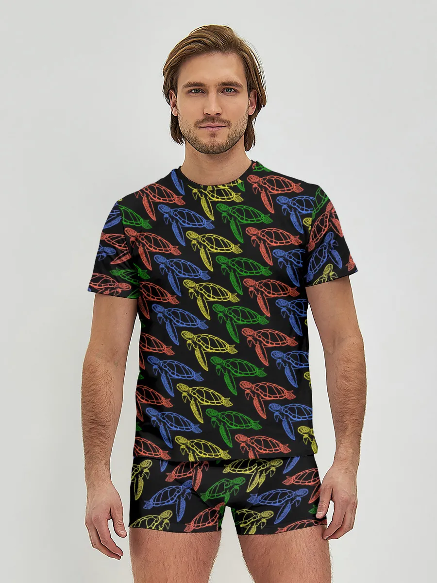 Мужские трусы с футболкой / Черепашки