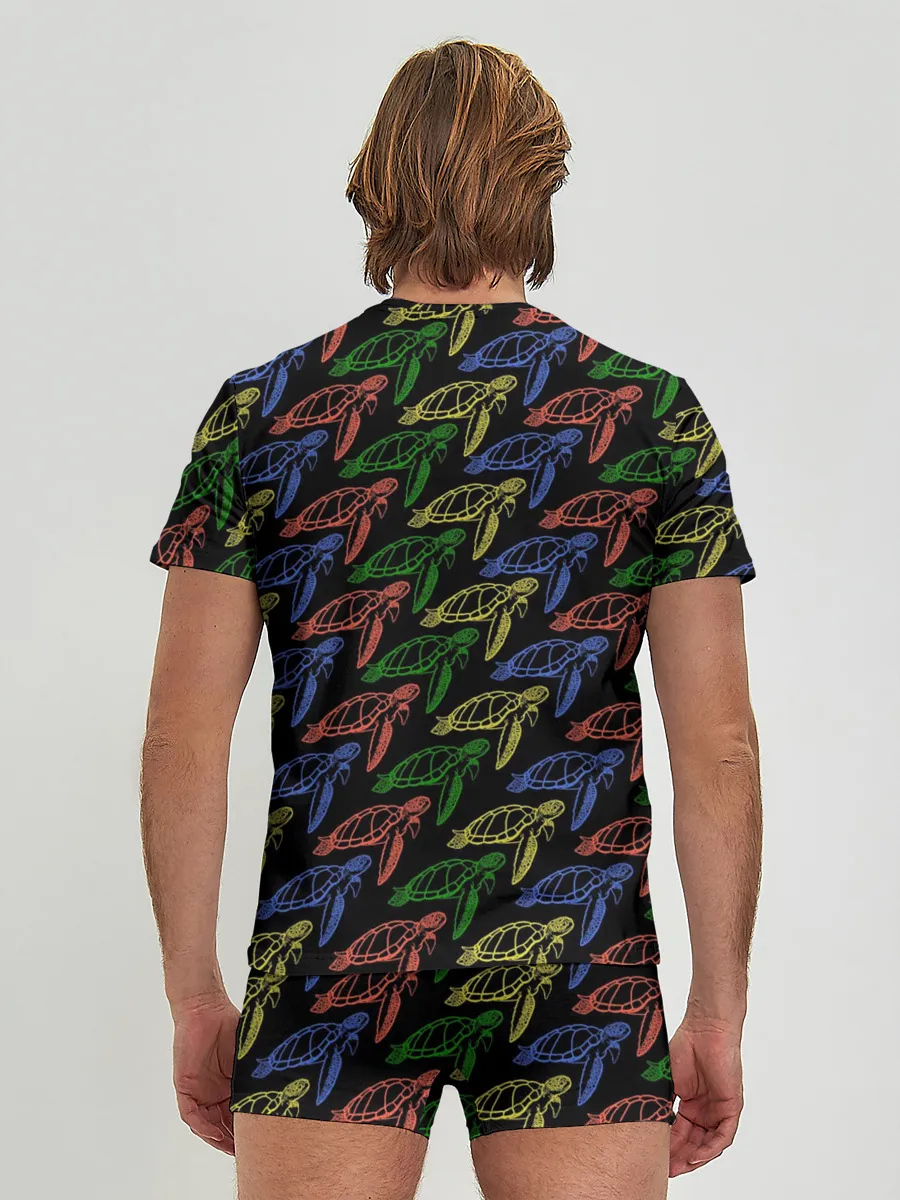 Мужские трусы с футболкой / Черепашки