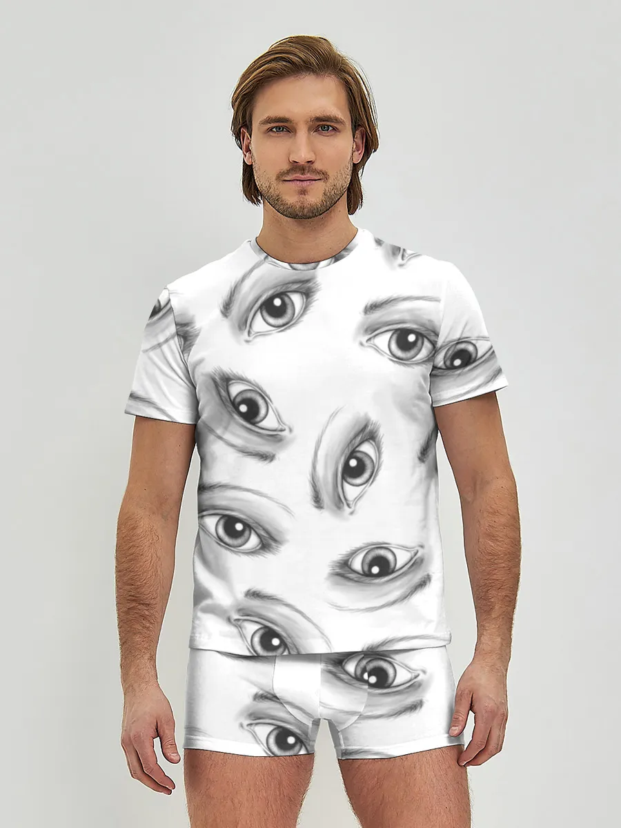 Мужские трусы с футболкой / глаза