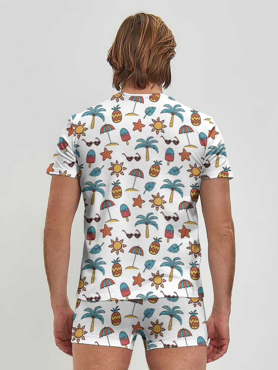 Мужские трусы с футболкой / Летний паттерн