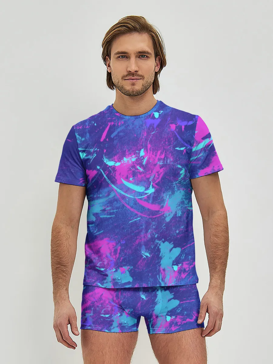 Мужские трусы с футболкой / Краски