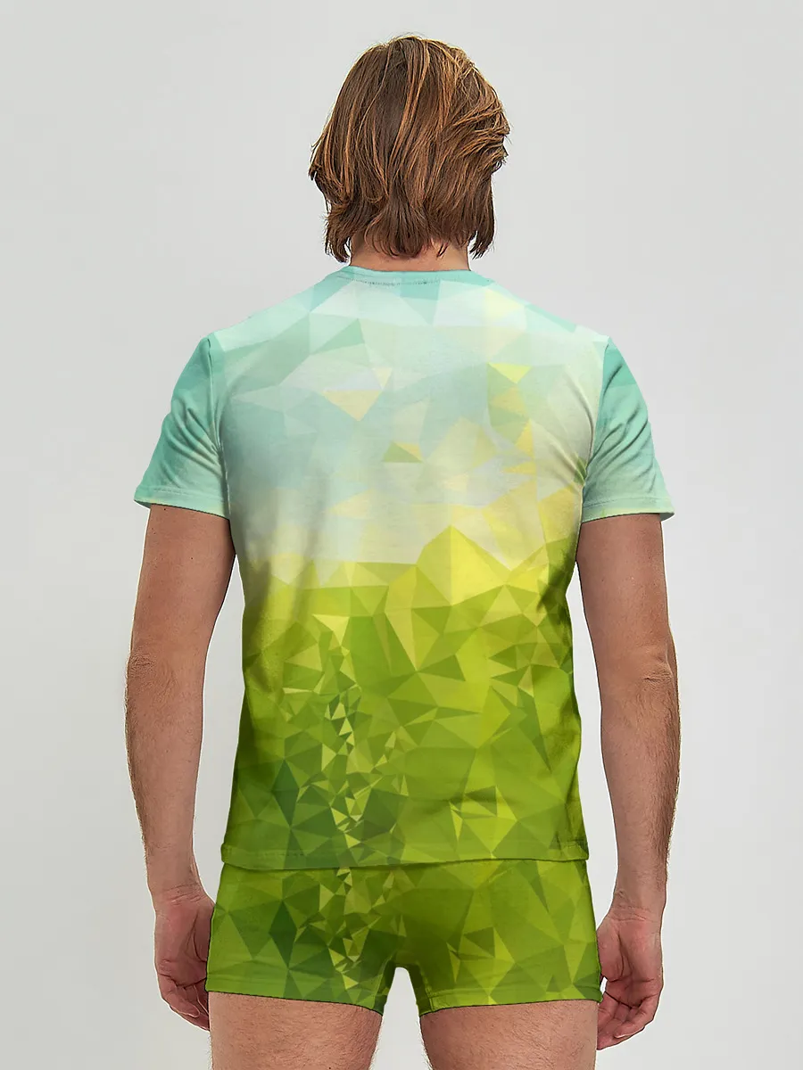 Мужские трусы с футболкой / Природная Абстракция