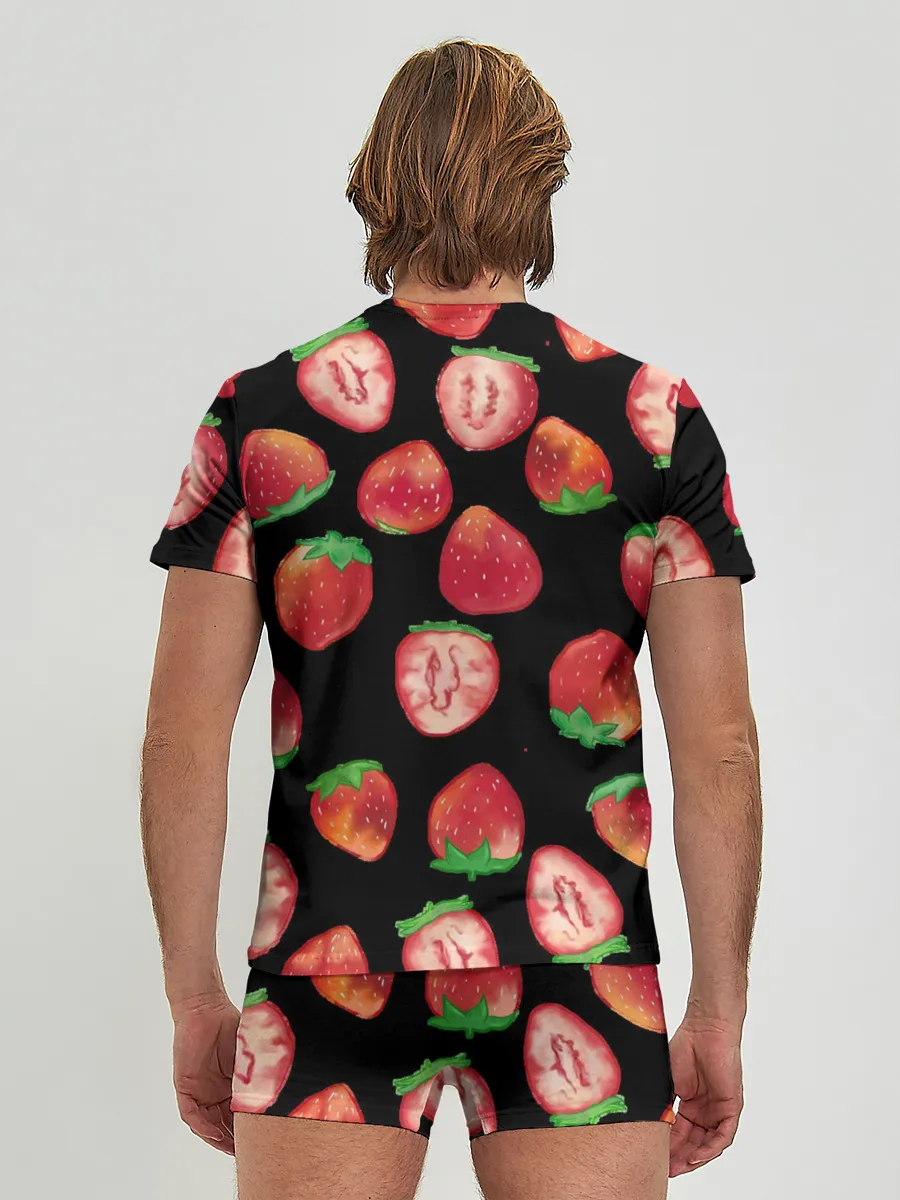 Мужские трусы с футболкой / Клубничка