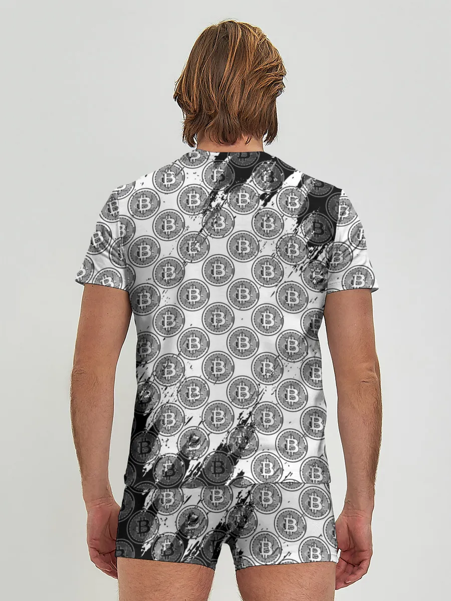 Мужские трусы с футболкой / Bitcoin
