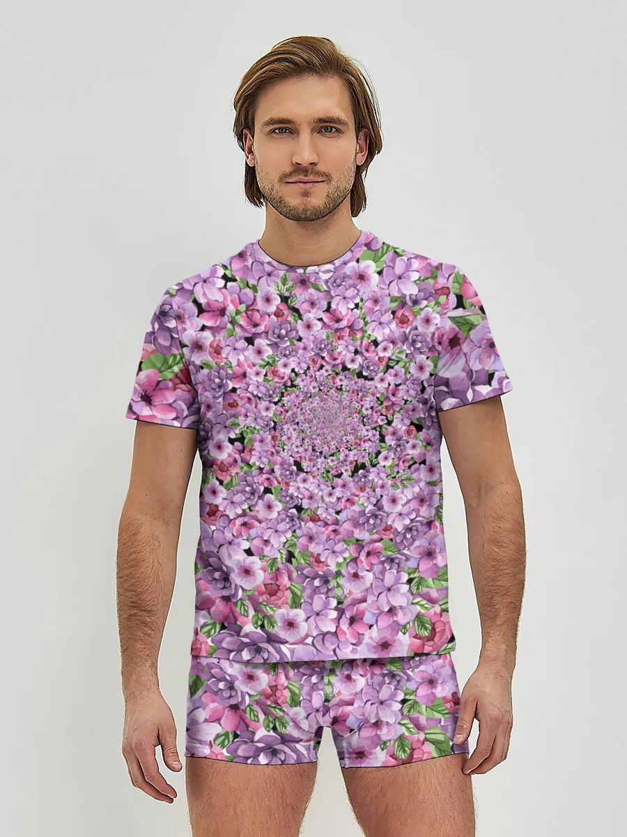 Мужские трусы с футболкой / СИРЕНЬ | VIOLET LILAC